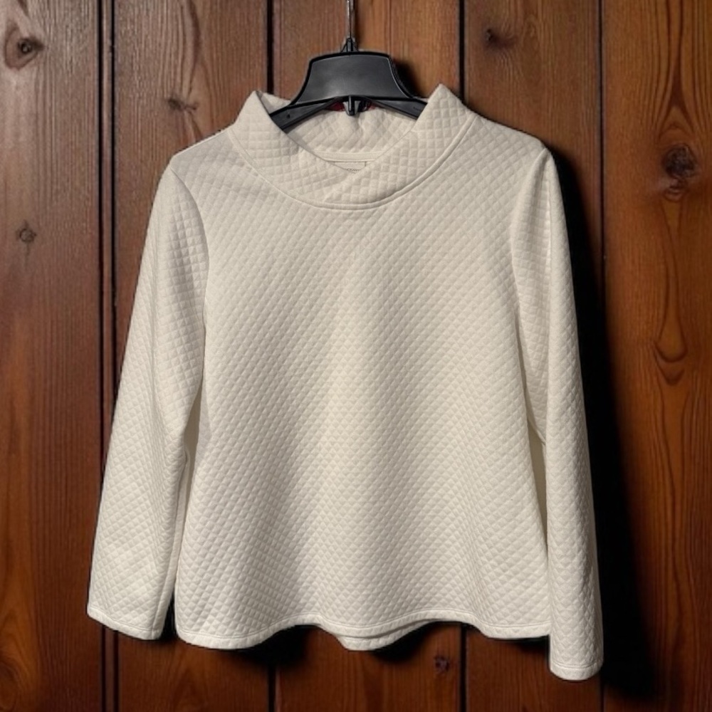 Chico’s Weekends Quilted Pullover Top – Size 1 (Medium)